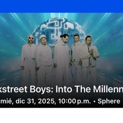 Backstreet Boys Tickets. Have Two.
