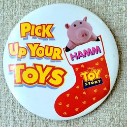 Vintage 1990's Large Disney Toy Story Pinback Button