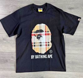 Bape burrberry tee. Size S,M,L