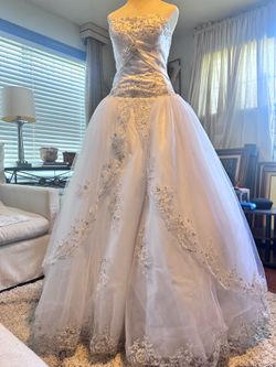 Wedding or Quinceañera white dress