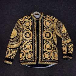 Men's Designer Silk Shirt Versace