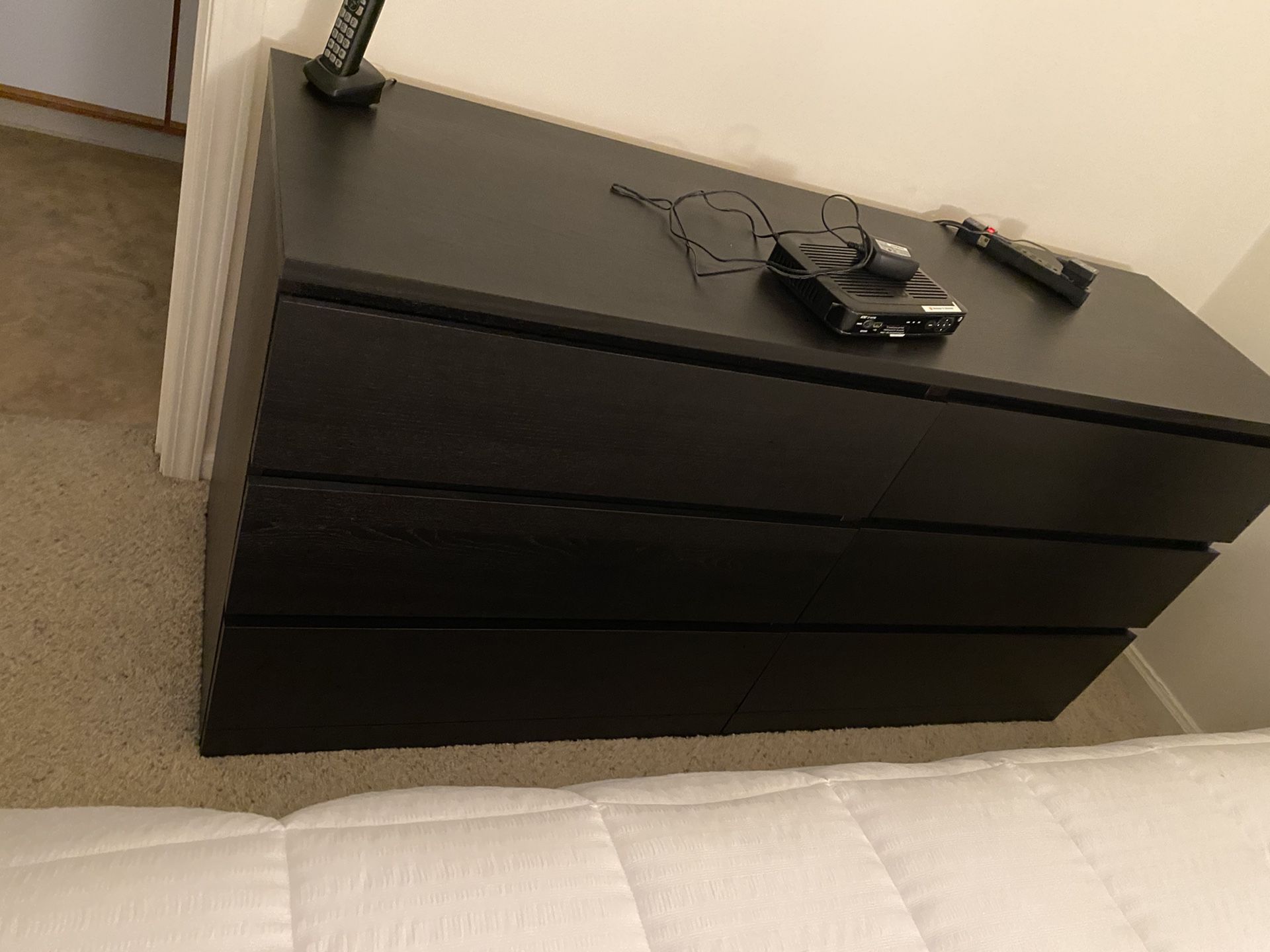 Ikea malm dresser ( dark brown)