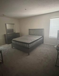 Queen Bed Frame & 6 Drawer Dresser