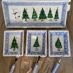 Holiday Plate Set..brand New..✨!