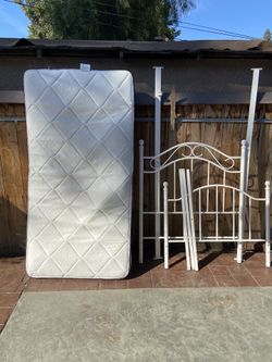 Small bed with bed frame