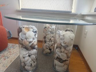 Glass Seashell Table