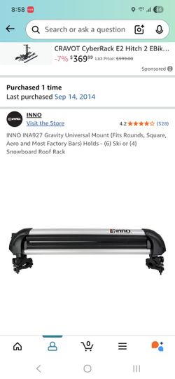 INNO gravity ski/snowboard rack