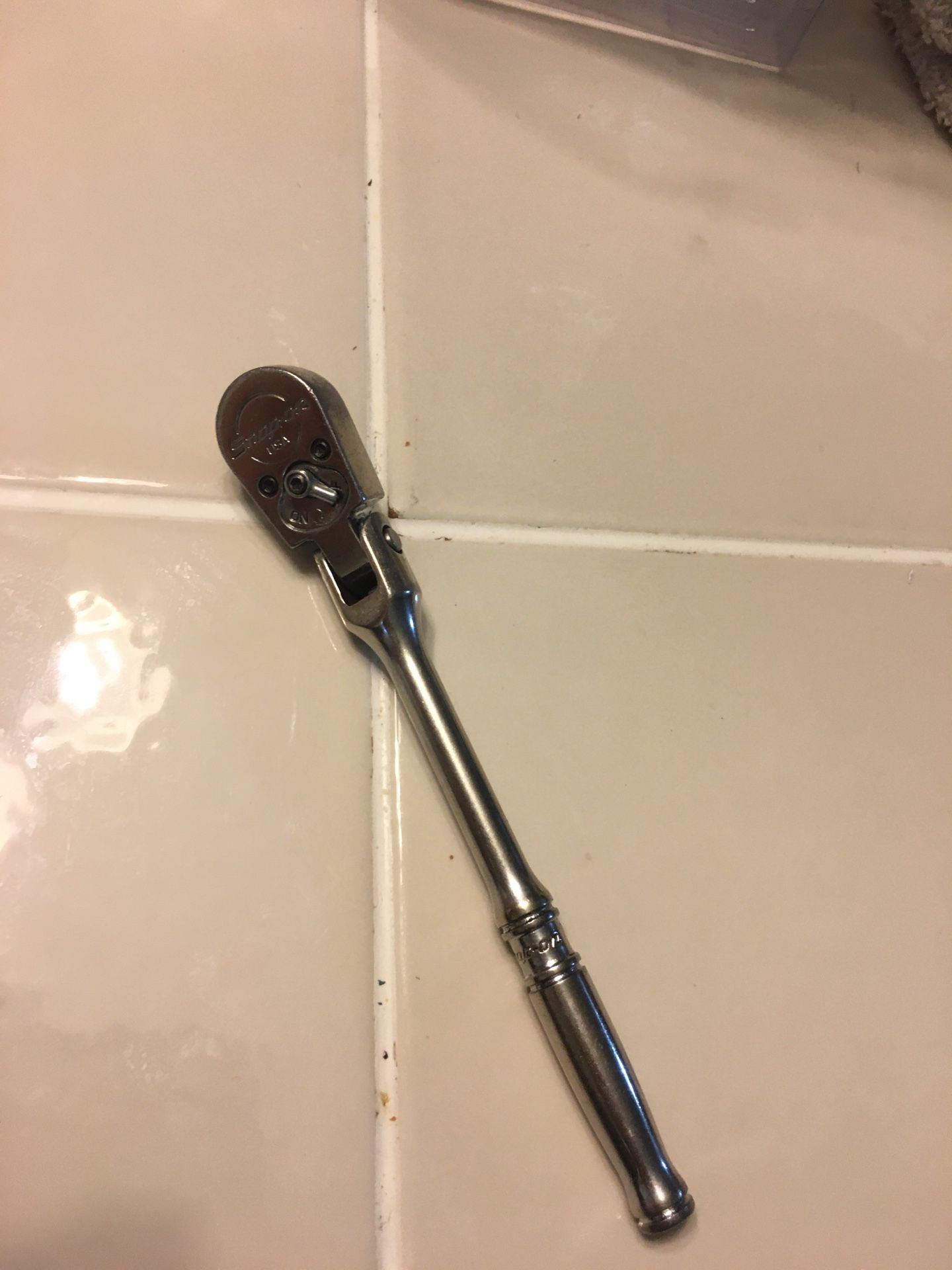 Snap On 1/4 “ Flex Head Ratchet