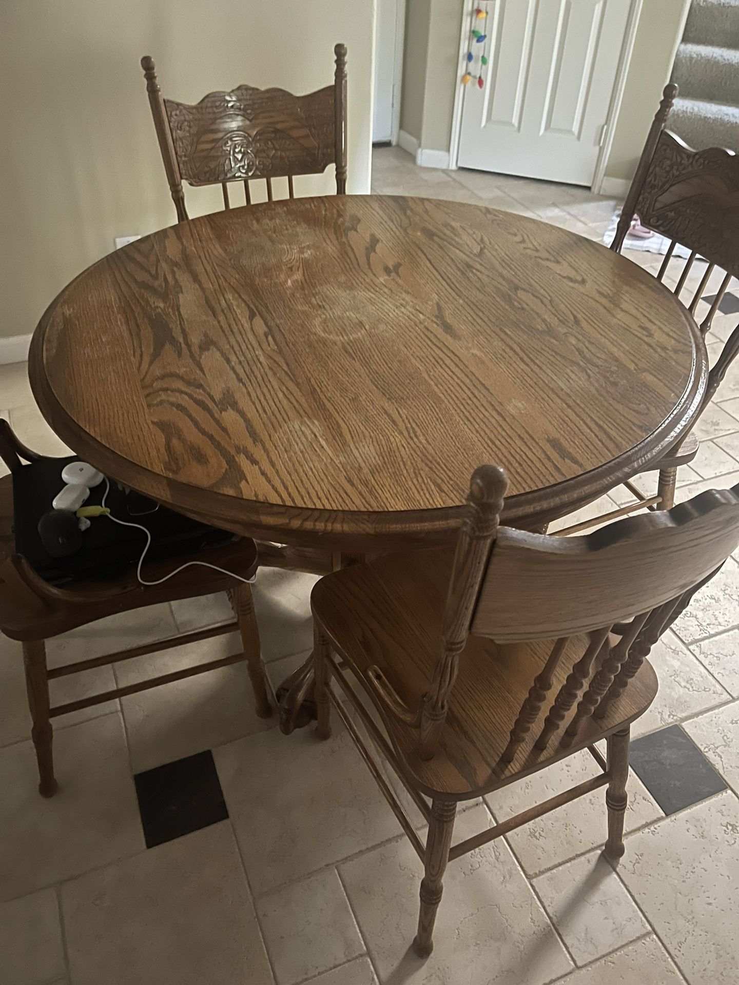 Solid Oak Kitchen Table 