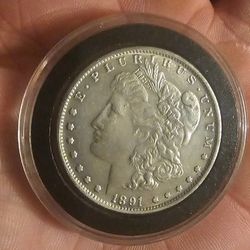 1891 CC Silver Morgan Dollar VF