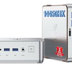 KAMRUI Hyper H2 Mini PC Windows 11 pro, Intel Core 14450HX Mini Computers (10C/16T, 4.8GHz), 32GB RAM 1TB PCle4.0 SSD Micro Desktop PC, Triple 4K Disp
