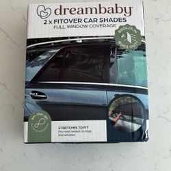 New Dream Baby Fit Over Car Shades set Of Two