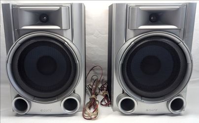 Sony SS-EC55S Bookshelf Speakers Pair Silver 6 Ohm Wired Stereo