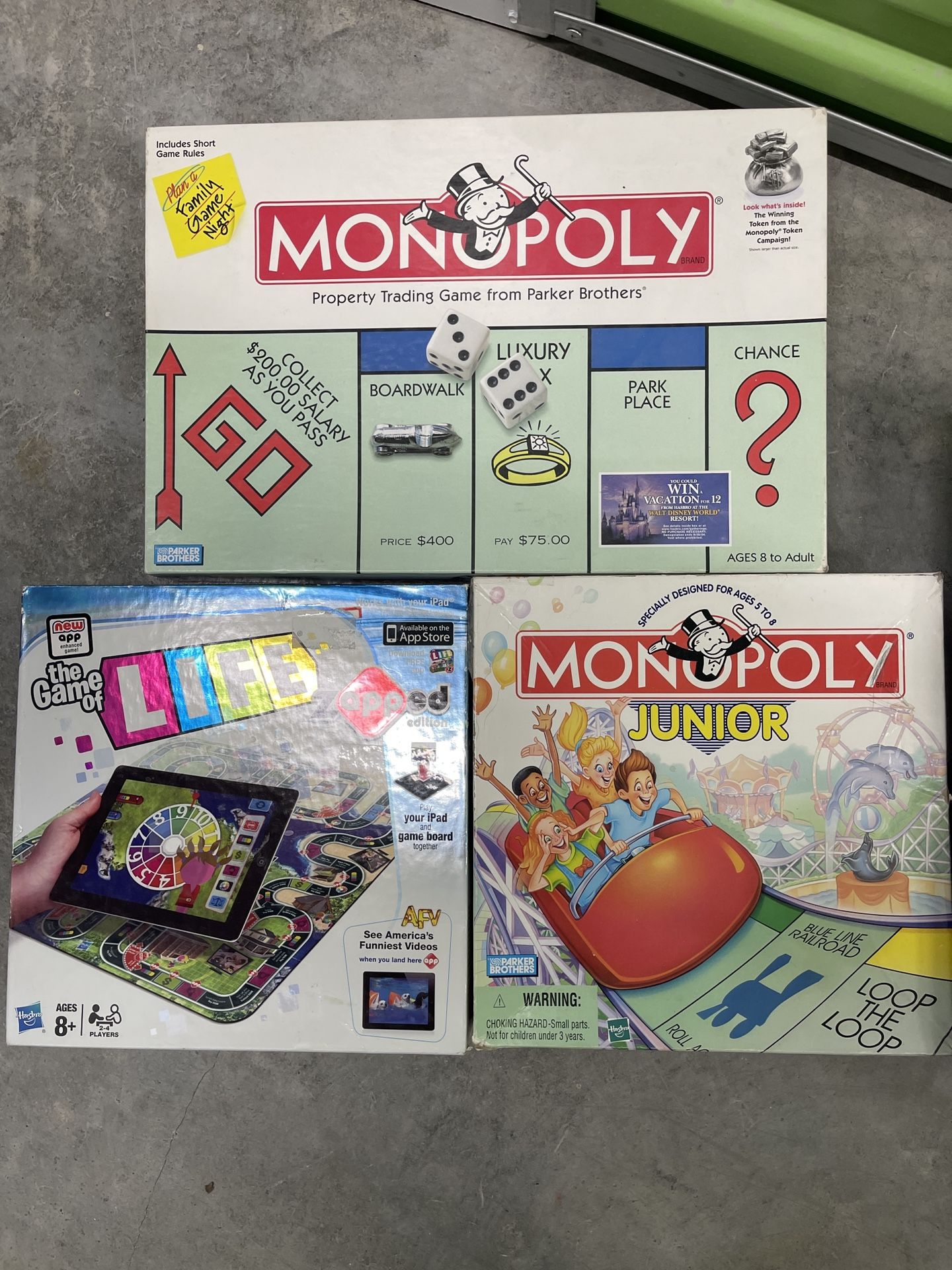 Lot Of Board Games And Deck Of Cards