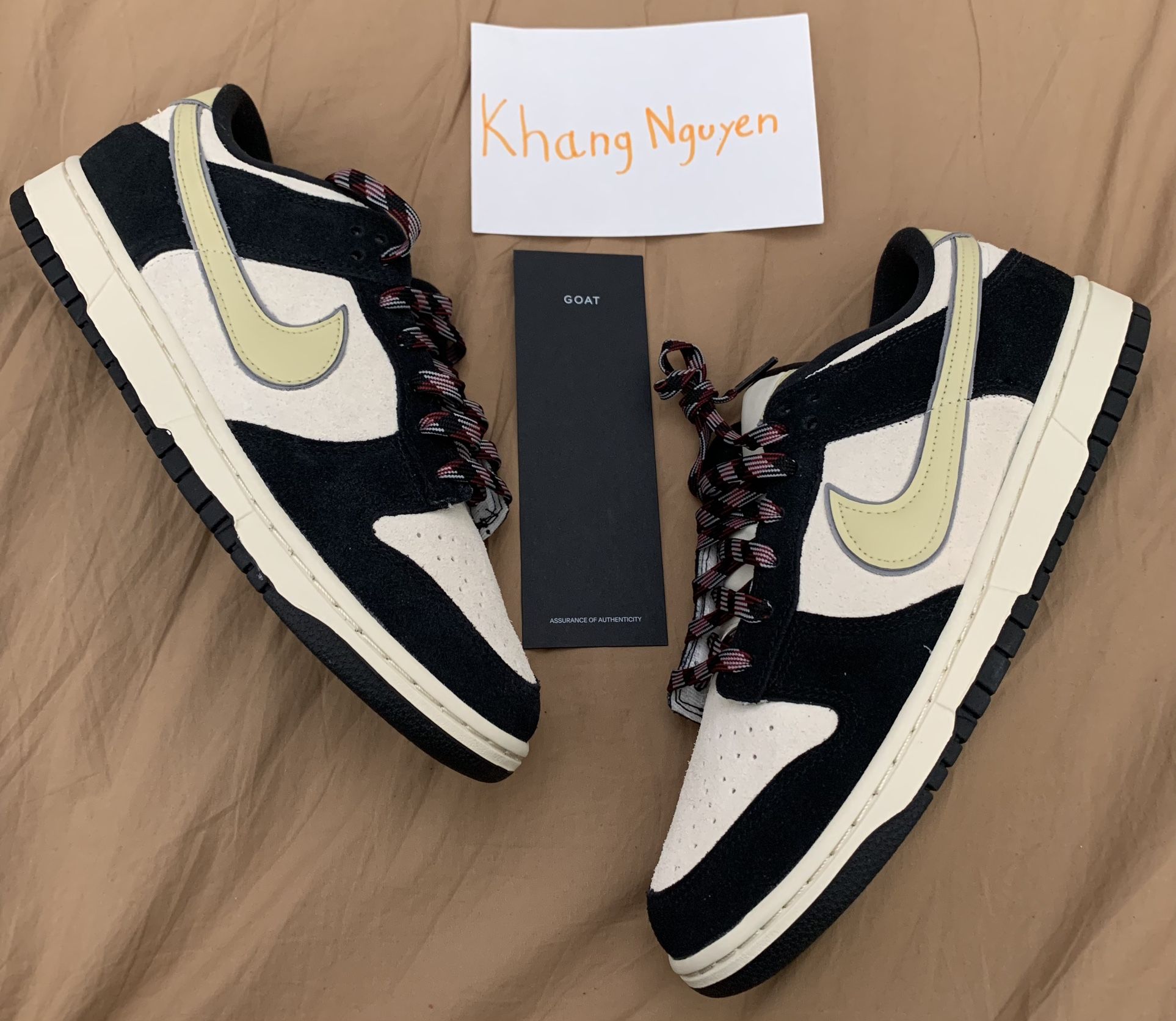 Nike Wmns Dunk Low LX Black Suede - Size W 12/Size M 10.5