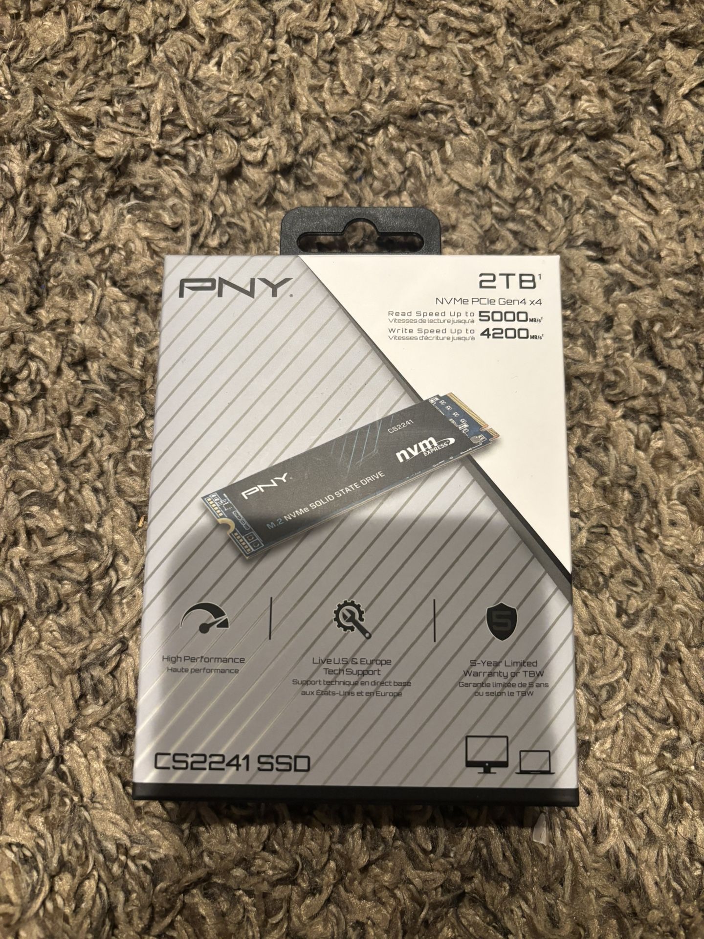 New PNY CS2241 2TB M.2 NVMe Gen4 x4 Internal SSD. Shoot Me Offer!