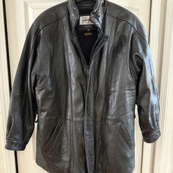 Men’s Wilson XL Black Leather Jacket