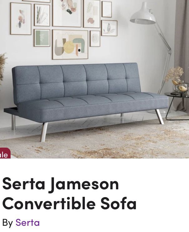 Serta Convertible Sofa Futon (New In Original Box)