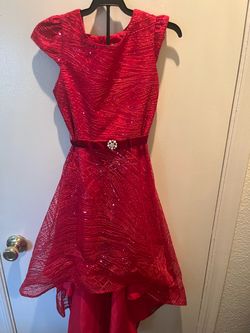 Red Sequin Girls Formal Dress and Butterfly dress