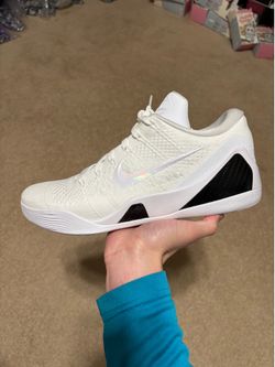 Size 13 - Nike Kobe 9 Elite Low Pronto Halo White