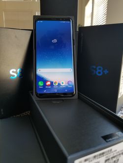 Black Galaxy S8 with Box