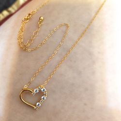 Gold Heart Necklace 