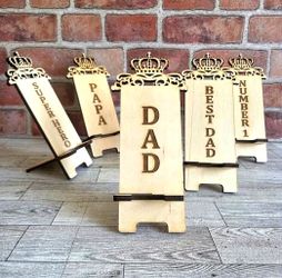 Custom phone stand/ personalized Cellphone holder gift for father's day