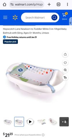 Baby Bathtub with Sling/Bañera para bebé con hamaca
