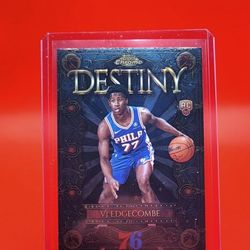 VJ EDGECOMBE - 2025-26 Topps Chrome Basketball - DESTINY - Rookie Card