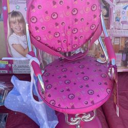 NWT Our Generation Sitting Pretty Salon Doll Chair 16”-18” Barbies American Girl