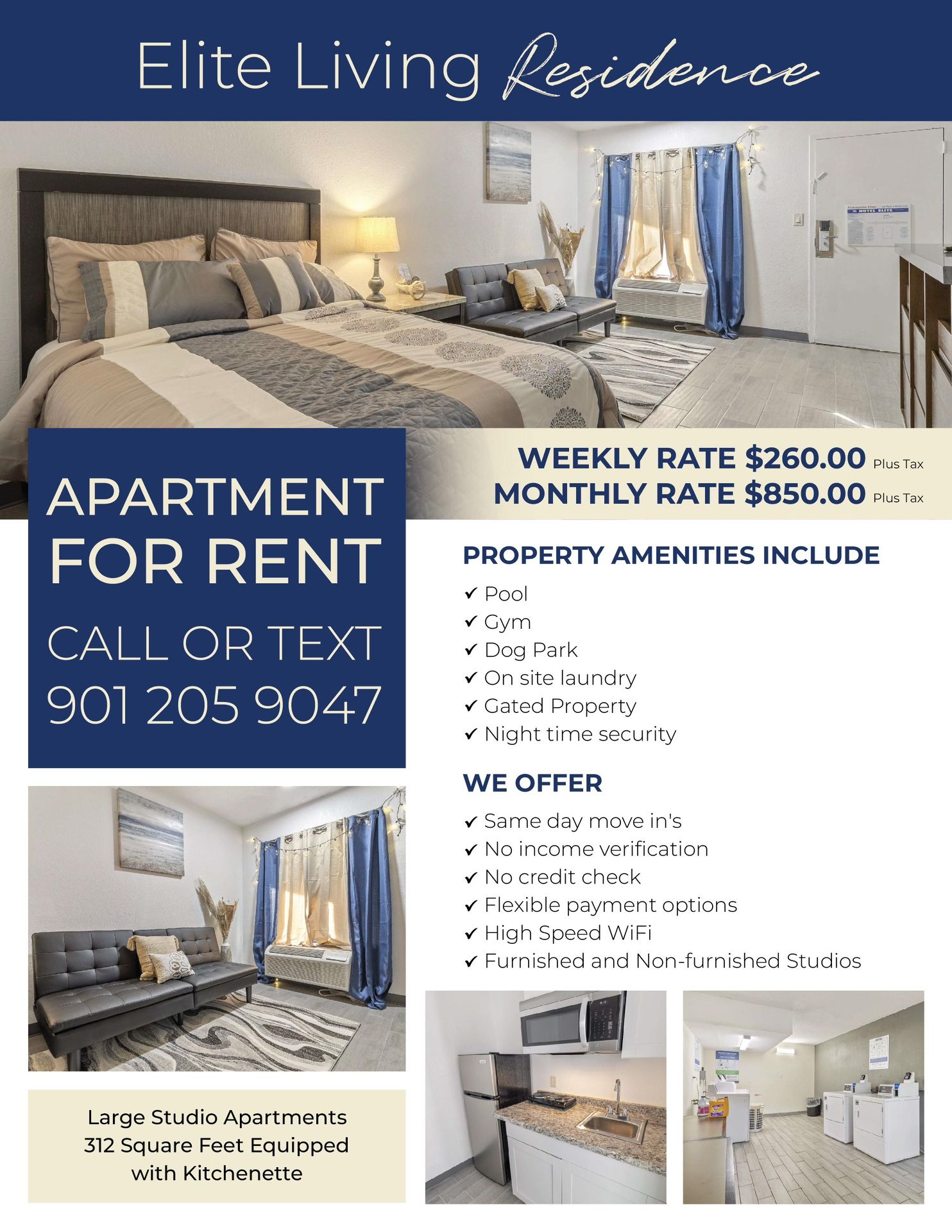 Studio Available - All Utilities included