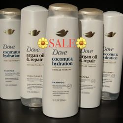 (PACK OF 4) DOVE SHAMPOO & CONDITIONERS 