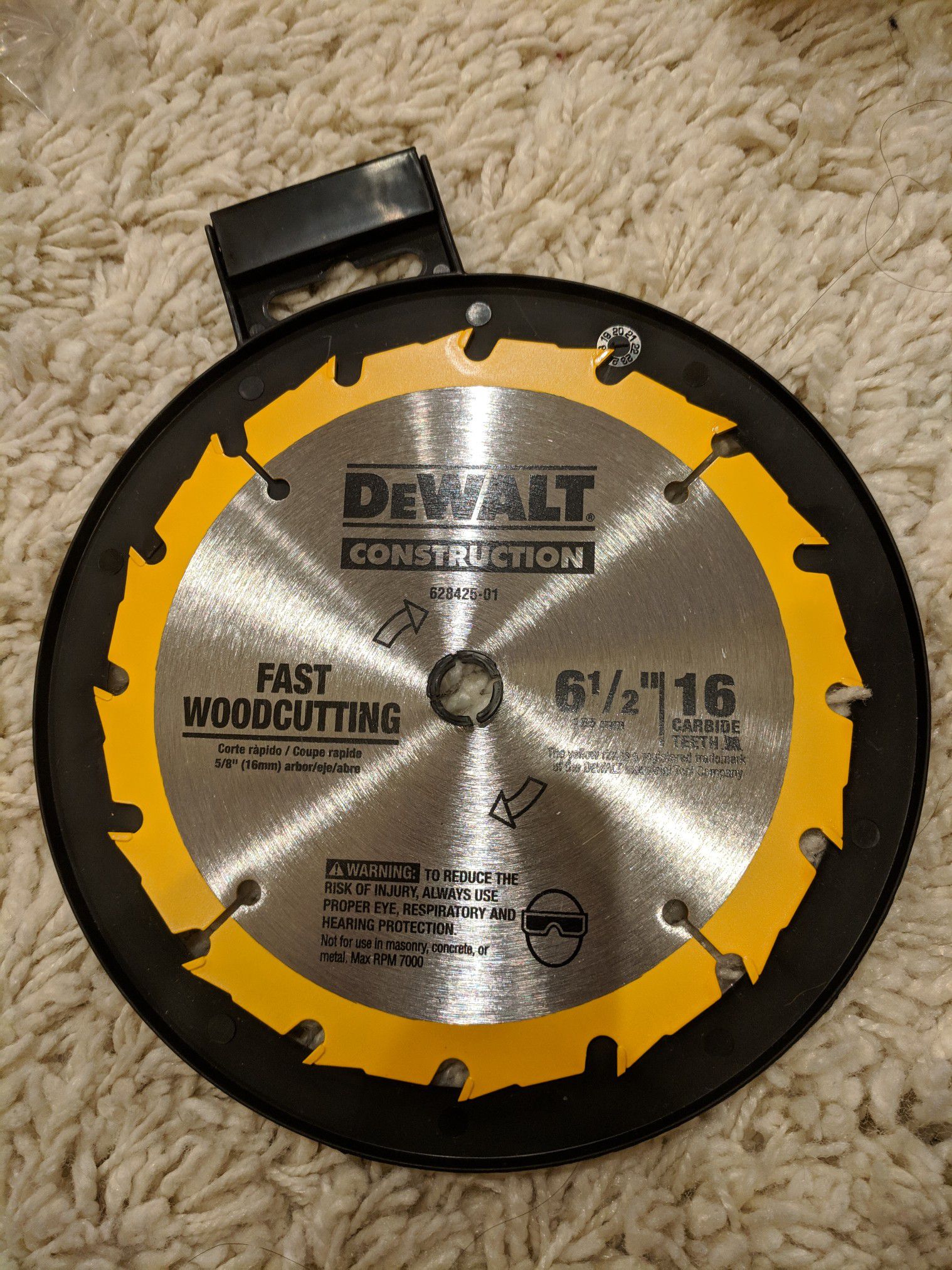 DeWalt 6-1/2" fast cut blade