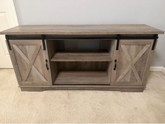 Farmhouse  entertainment center.