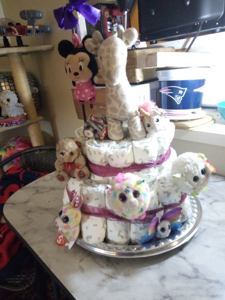 Diaper Cake ANIMAL BABIES 