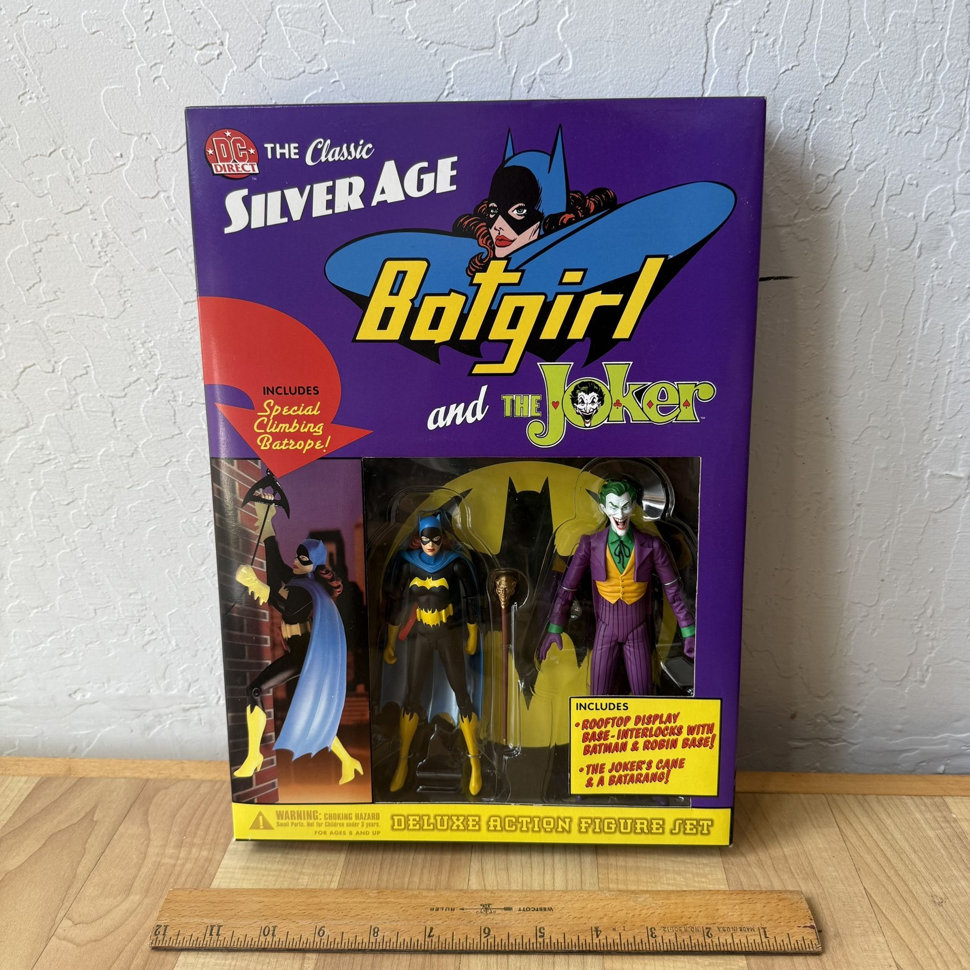 Vintage DC Direct Deluxe Action Figures Classic Silver Age Batgirl & The Joker