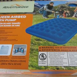 Air Mattress + Battery Operated Air Pump