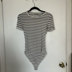 Charlotte Russe Striped Bodysuit