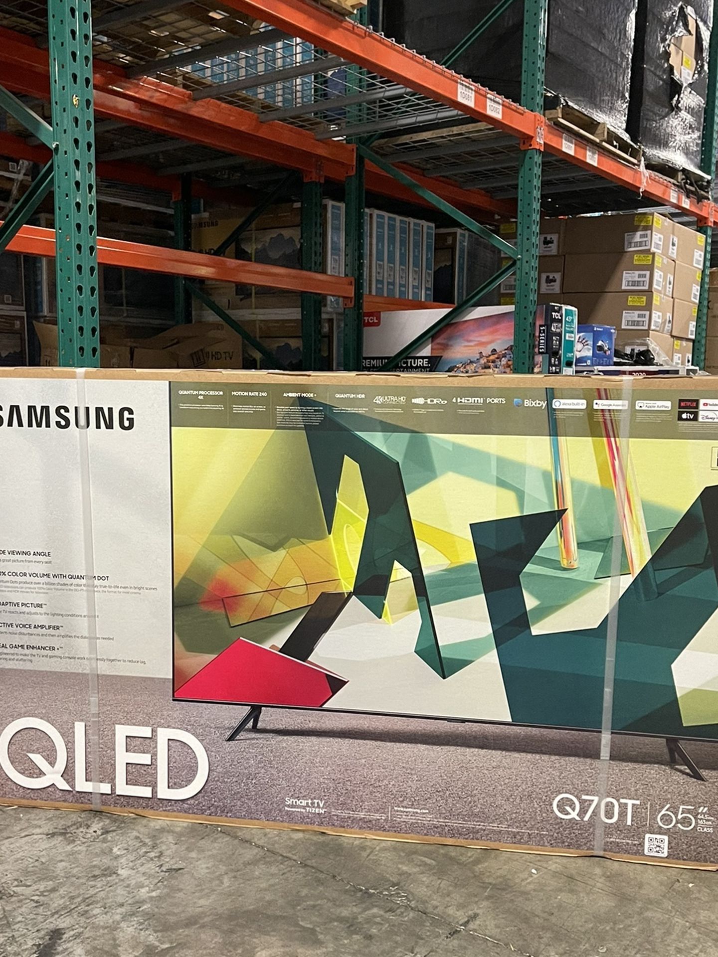 SAMSUNG 65” Q70T QLED 4K UHD Smart Tv. NEW in Box