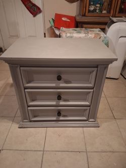 SOLID WOOD NIGHTSTAND 24 H X 26 W X 17 DEEP