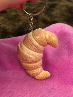 Croissant Keychain