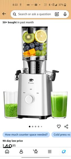 Cold pressed juicer