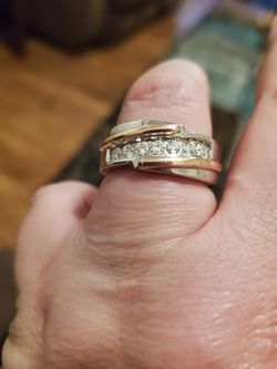Mens 14kt Rose gold ring