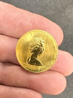 1981 CANADIAN MAPLE LEAF $50 One Ounce Gold coin