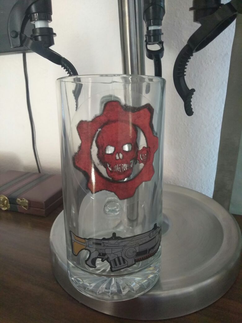 Gears of war beer mug