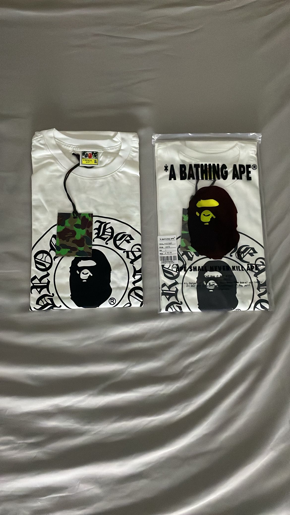 Bape X Chrome hearts tee