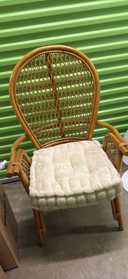 Boho Rattan Vintage Chair