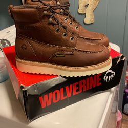 Wolverine Waterproof Work Boots Soft Toe Size 8 New In Box 