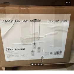 Regan 3-Light Pendant Hanging Light with Clear Glass Shades,