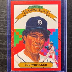 1989 Donruss Diamond Kings Lou Whitaker Baseball Card #16